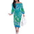 Polynesia Sea Turtle Couple Off The Shoulder Long Sleeve Dress I Am Turtley In Love With You