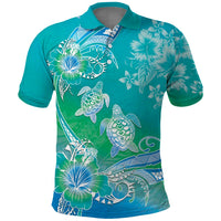 Polynesia Sea Turtle Couple Polo Shirt I Am Turtley In Love With You
