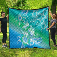Polynesia Sea Turtle Couple Quilt I Am Turtley In Love With You