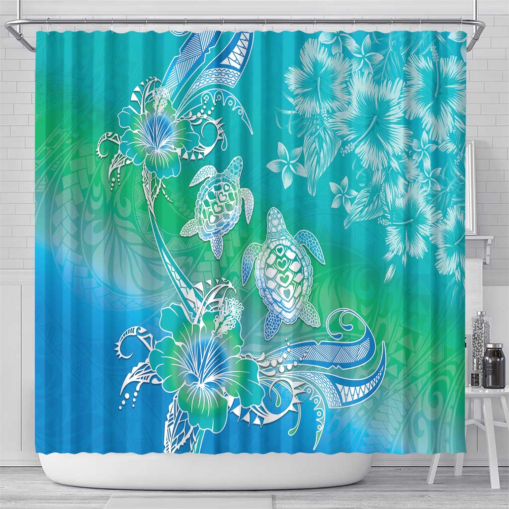 Polynesia Sea Turtle Couple Shower Curtain I Am Turtley In Love With You