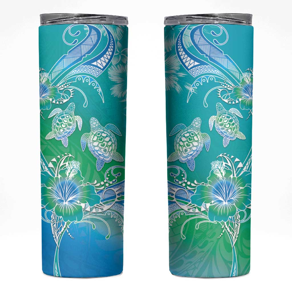 Polynesia Sea Turtle Couple Skinny Tumbler I Am Turtley In Love With You
