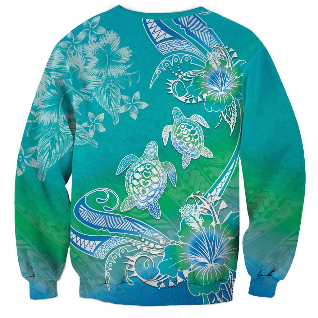 Polynesia Sea Turtle Couple Sweatshirt I Am Turtley In Love With You