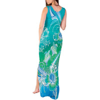 Polynesia Sea Turtle Couple Tank Maxi Dress I Am Turtley In Love With You