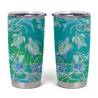 Polynesia Sea Turtle Couple Tumbler Cup I Am Turtley In Love With You