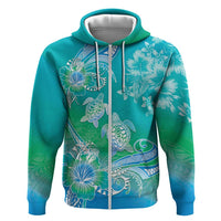 Polynesia Sea Turtle Couple Zip Hoodie I Am Turtley In Love With You