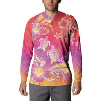 Polynesia Sea Turtle Couple Button Sweatshirt One Soul One Love