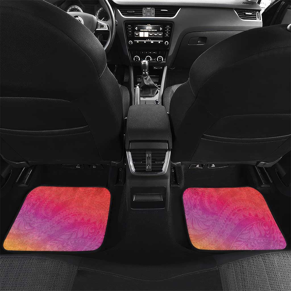 Polynesia Sea Turtle Couple Car Mats One Soul One Love