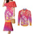 Polynesia Sea Turtle Couple Couples Matching Mermaid Dress and Long Sleeve Button Shirt One Soul One Love