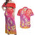Polynesia Sea Turtle Couple Couples Matching Off Shoulder Maxi Dress and Hawaiian Shirt One Soul One Love
