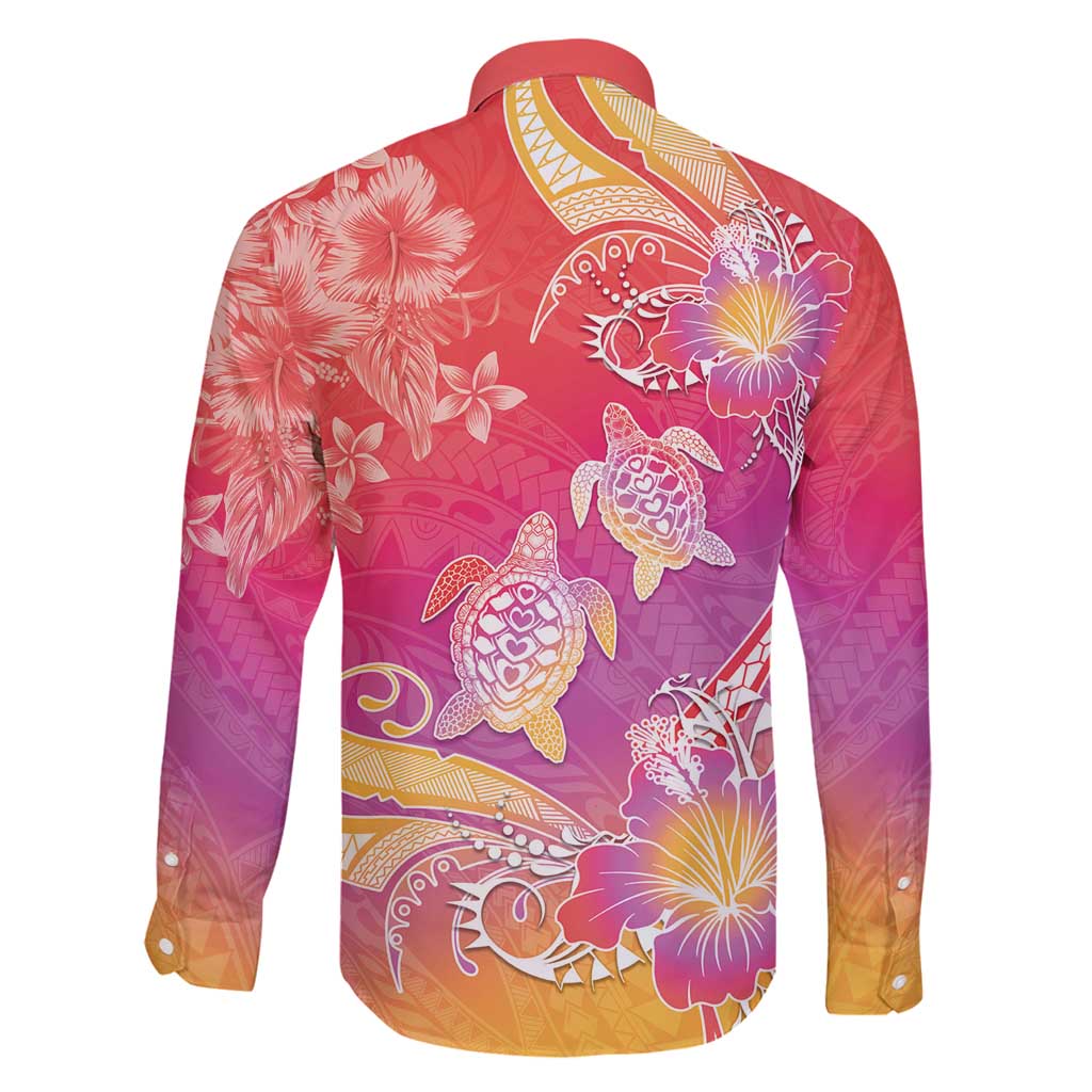 Polynesia Sea Turtle Couple Family Matching Mermaid Dress and Hawaiian Shirt One Soul One Love