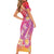 Polynesia Sea Turtle Couple Family Matching Short Sleeve Bodycon Dress and Hawaiian Shirt One Soul One Love