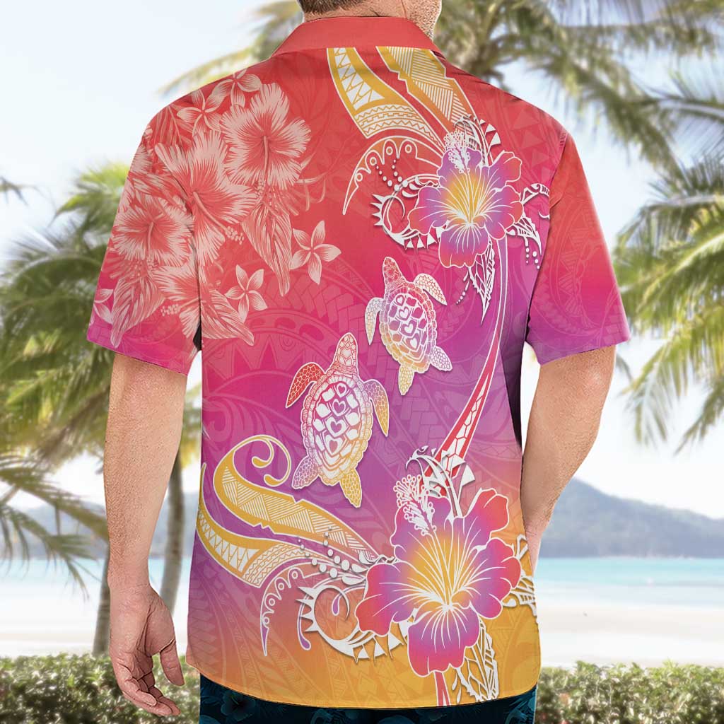 Polynesia Sea Turtle Couple Hawaiian Shirt One Soul One Love