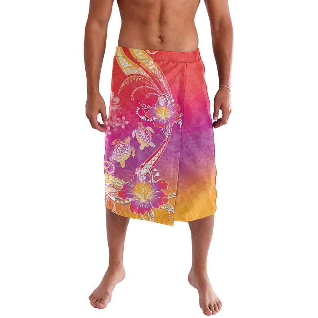 Polynesia Sea Turtle Couple Lavalava One Soul One Love