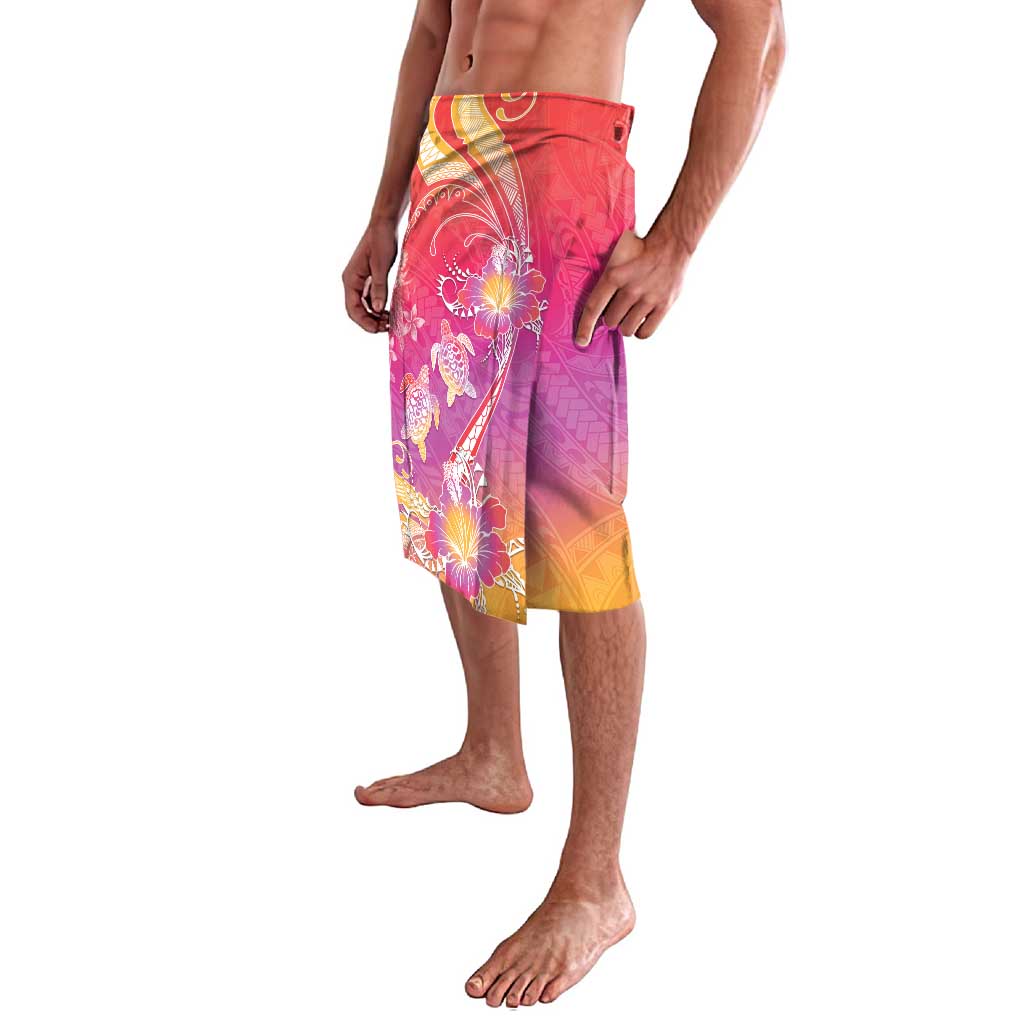 Polynesia Sea Turtle Couple Lavalava One Soul One Love