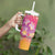 Polynesia Sea Turtle Couple Tumbler With Handle One Soul One Love