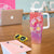 Polynesia Sea Turtle Couple Tumbler With Handle One Soul One Love