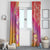 Polynesia Sea Turtle Couple Window Curtain One Soul One Love