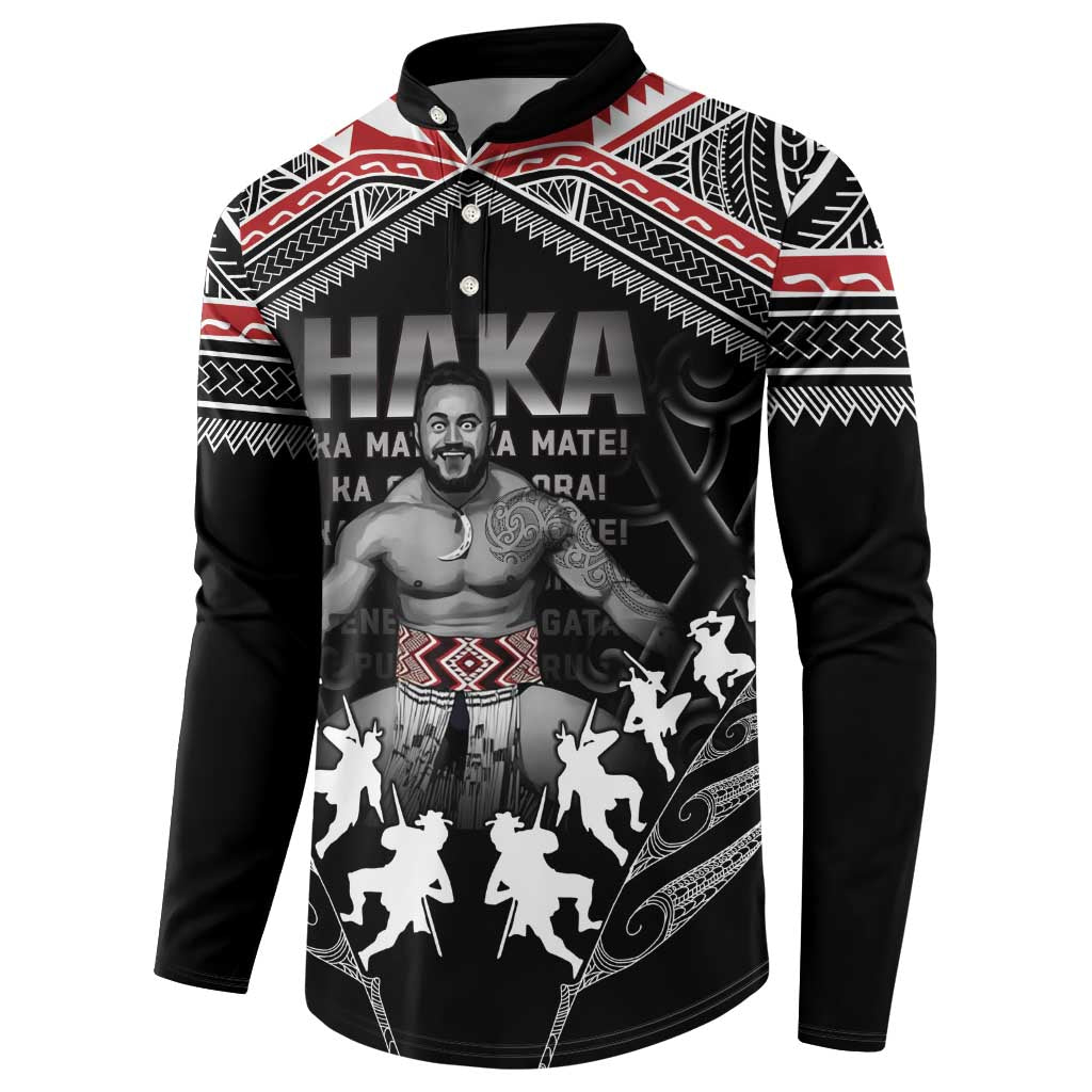 New Zealand Aotearoa Button Sweatshirt Traditional Kapa Haka