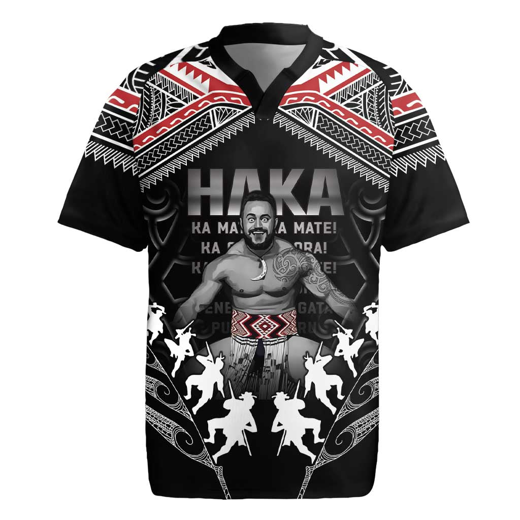 New Zealand Aotearoa Rugby Jersey Traditional Kapa Haka
