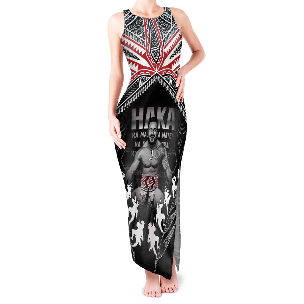 New Zealand Aotearoa Tank Maxi Dress Traditional Kapa Haka