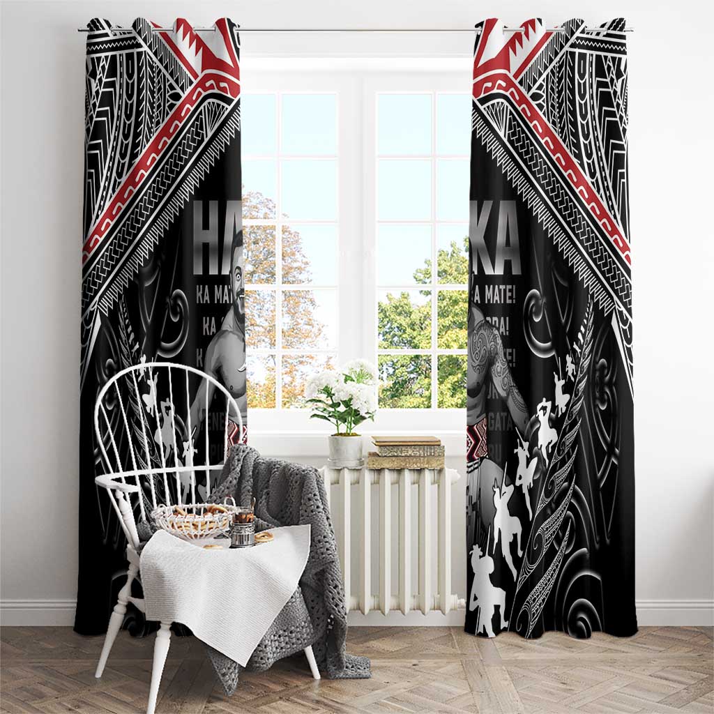 New Zealand Aotearoa Window Curtain Traditional Kapa Haka