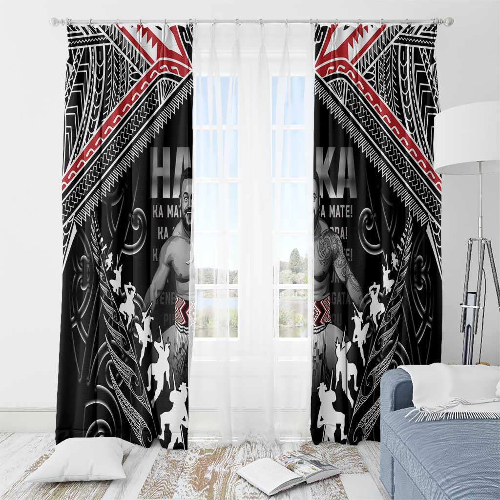 New Zealand Aotearoa Window Curtain Traditional Kapa Haka