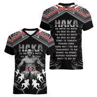 New Zealand Aotearoa Women V-Neck T-Shirt Traditional Kapa Haka LT05 - Polynesian Pride