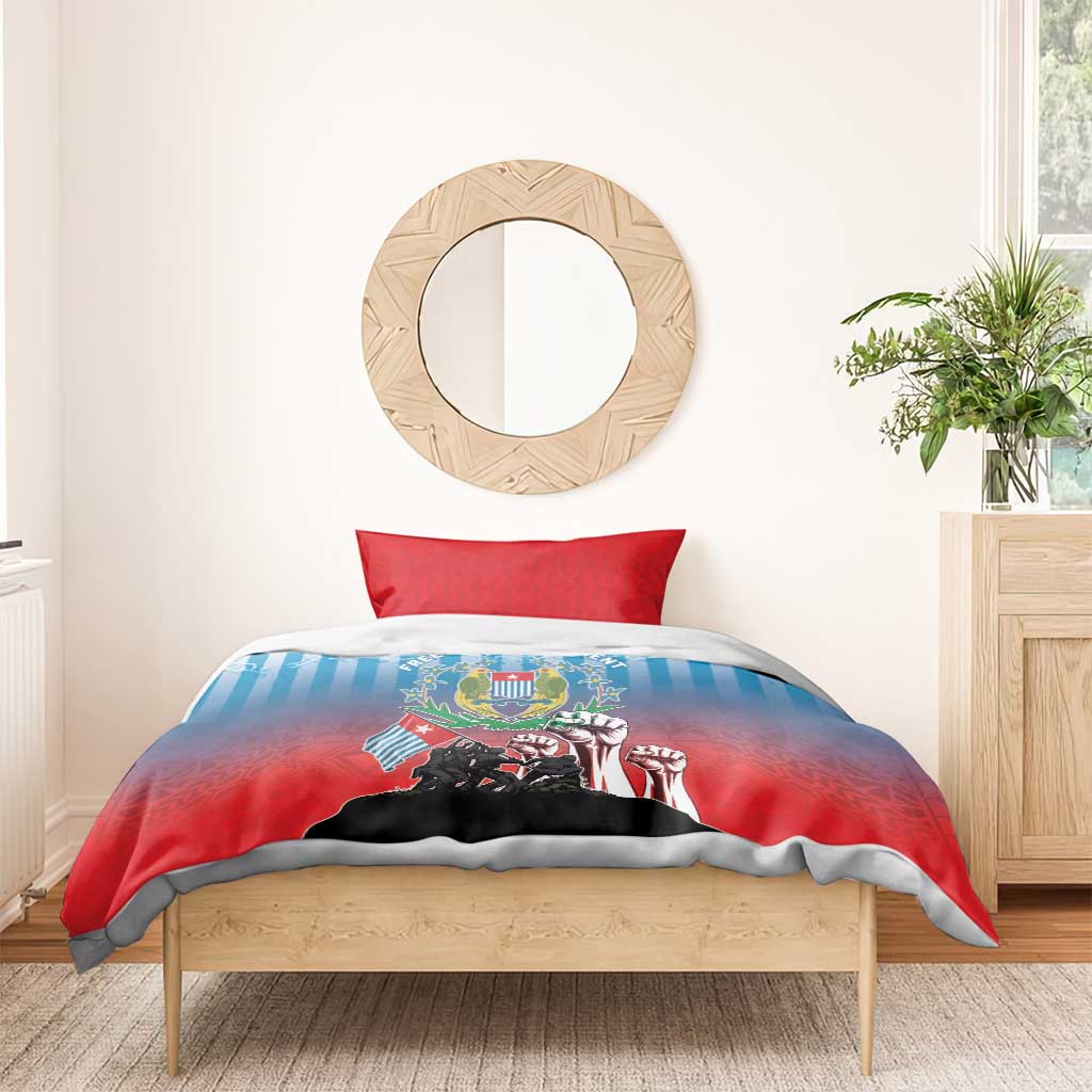 Free West Papua Bedding Set One People One Soul Unique Style - Polynesian Pride