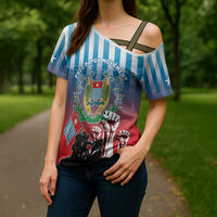 Personalised Free West Papua Cross Shoulder Shirt One People One Soul Unique Style - Polynesian Pride