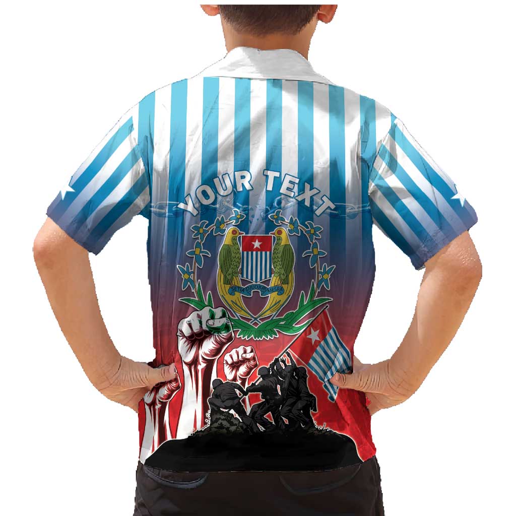 Personalised Free West Papua Family Matching Mermaid Dress and Hawaiian Shirt One People One Soul Unique Style LT05 - Polynesian Pride