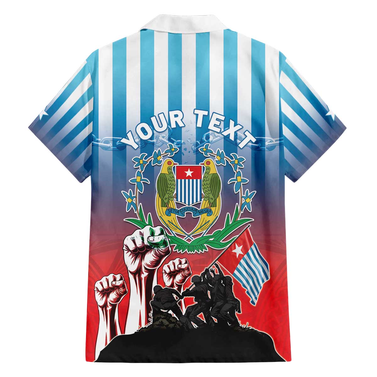 Personalised Free West Papua Family Matching Off The Shoulder Long Sleeve Dress and Hawaiian Shirt One People One Soul Unique Style LT05 - Polynesian Pride
