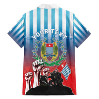 Personalised Free West Papua Family Matching Off Shoulder Short Dress and Hawaiian Shirt One People One Soul Unique Style LT05 - Polynesian Pride