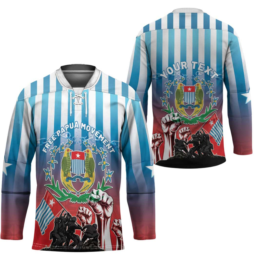Personalised Free West Papua Hockey Jersey One People One Soul Unique Style LT05 - Polynesian Pride