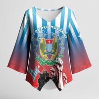 Personalised Free West Papua Kimono Sleeve Blouse One People One Soul Unique Style - Polynesian Pride
