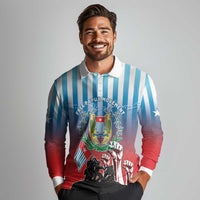 Personalised Free West Papua Long Sleeve Polo Shirt One People One Soul Unique Style - Polynesian Pride