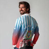 Personalised Free West Papua Long Sleeve Polo Shirt One People One Soul Unique Style - Polynesian Pride
