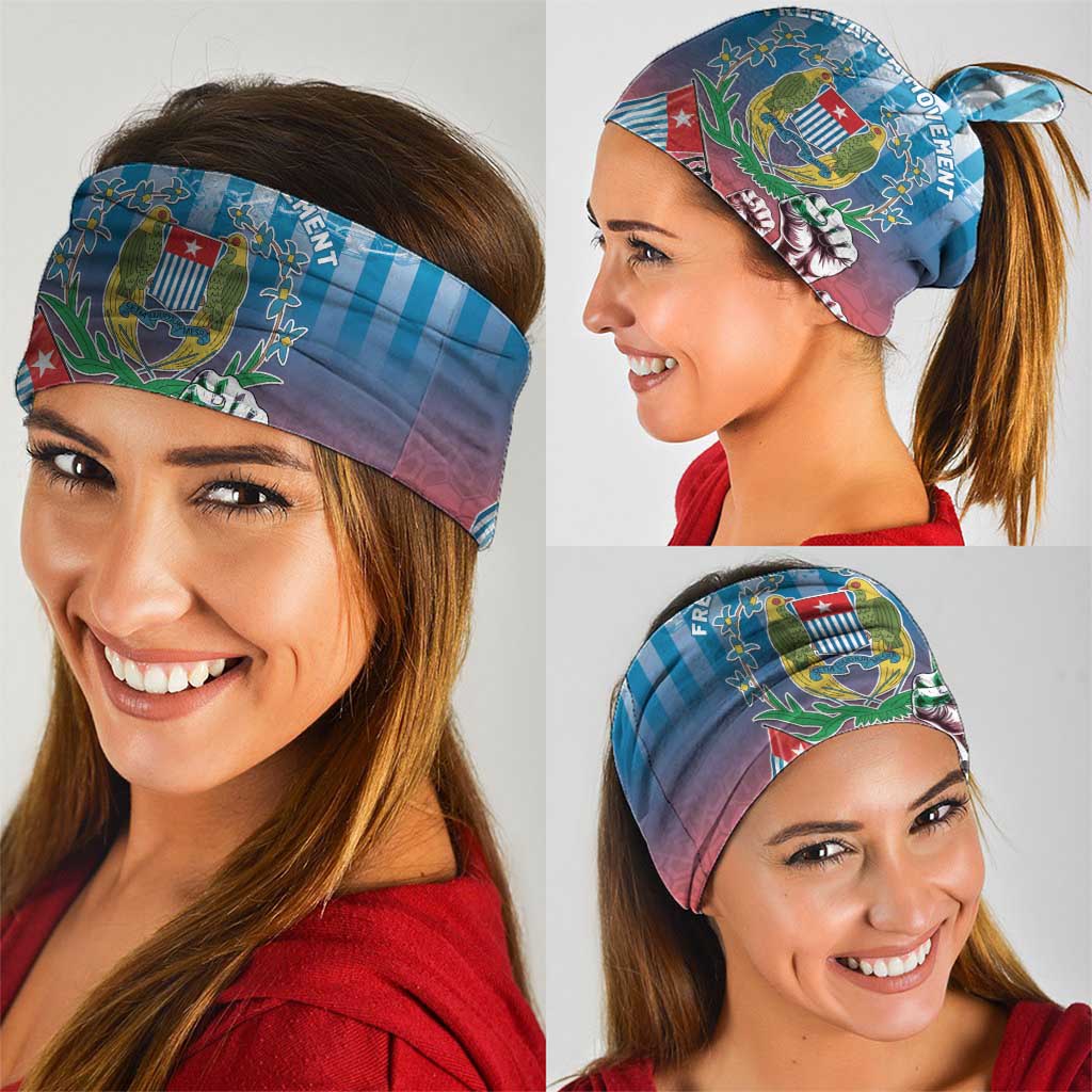 Free West Papua Neck Gaiter One People One Soul Unique Style - Polynesian Pride