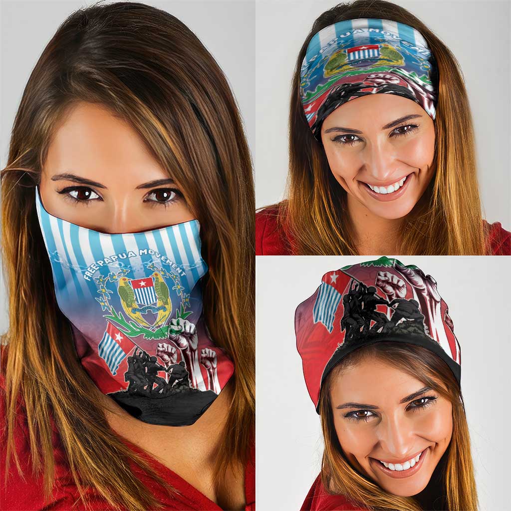 Free West Papua Neck Gaiter One People One Soul Unique Style - Polynesian Pride