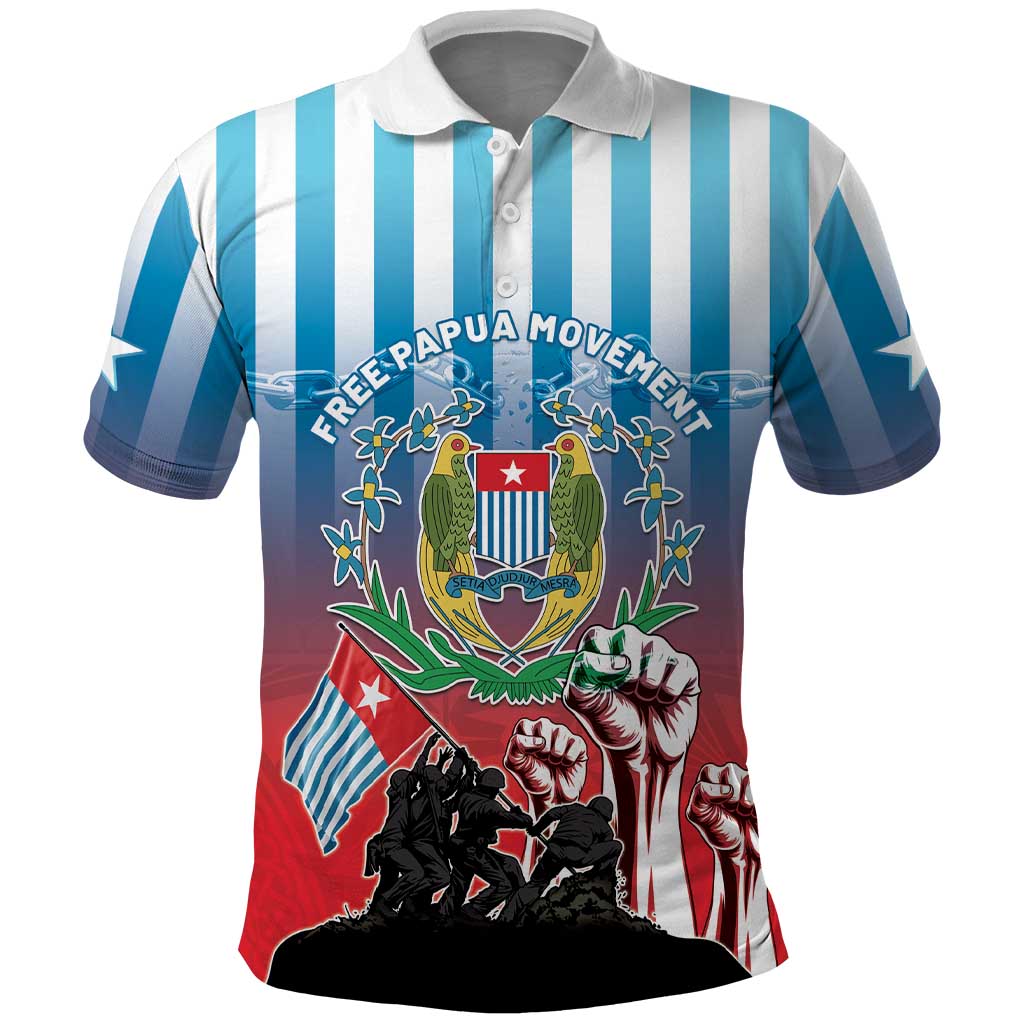 Personalised Free West Papua Polo Shirt One People One Soul Unique Style - Polynesian Pride