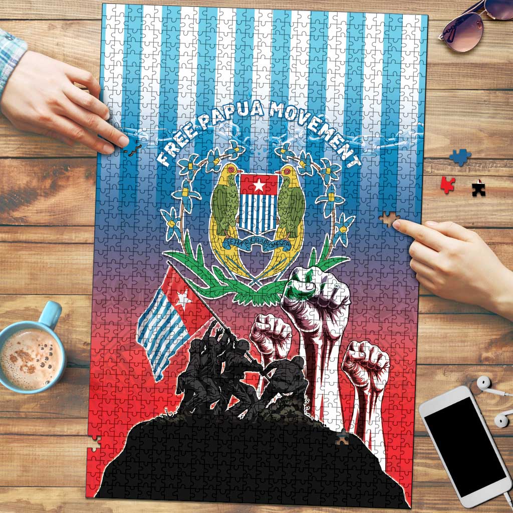 Free West Papua Puzzle One People One Soul Unique Style - Polynesian Pride