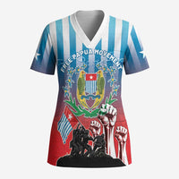 Personalised Free West Papua Scrub Top One People One Soul Unique Style - Polynesian Pride