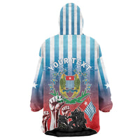 Personalised Free West Papua Wearable Blanket Hoodie One People One Soul Unique Style - Polynesian Pride