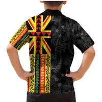 Hawaii Maoli Spirit Family Matching Mermaid Dress and Hawaiian Shirt Kakau Pattern With Flower Lei LT05 - Polynesian Pride