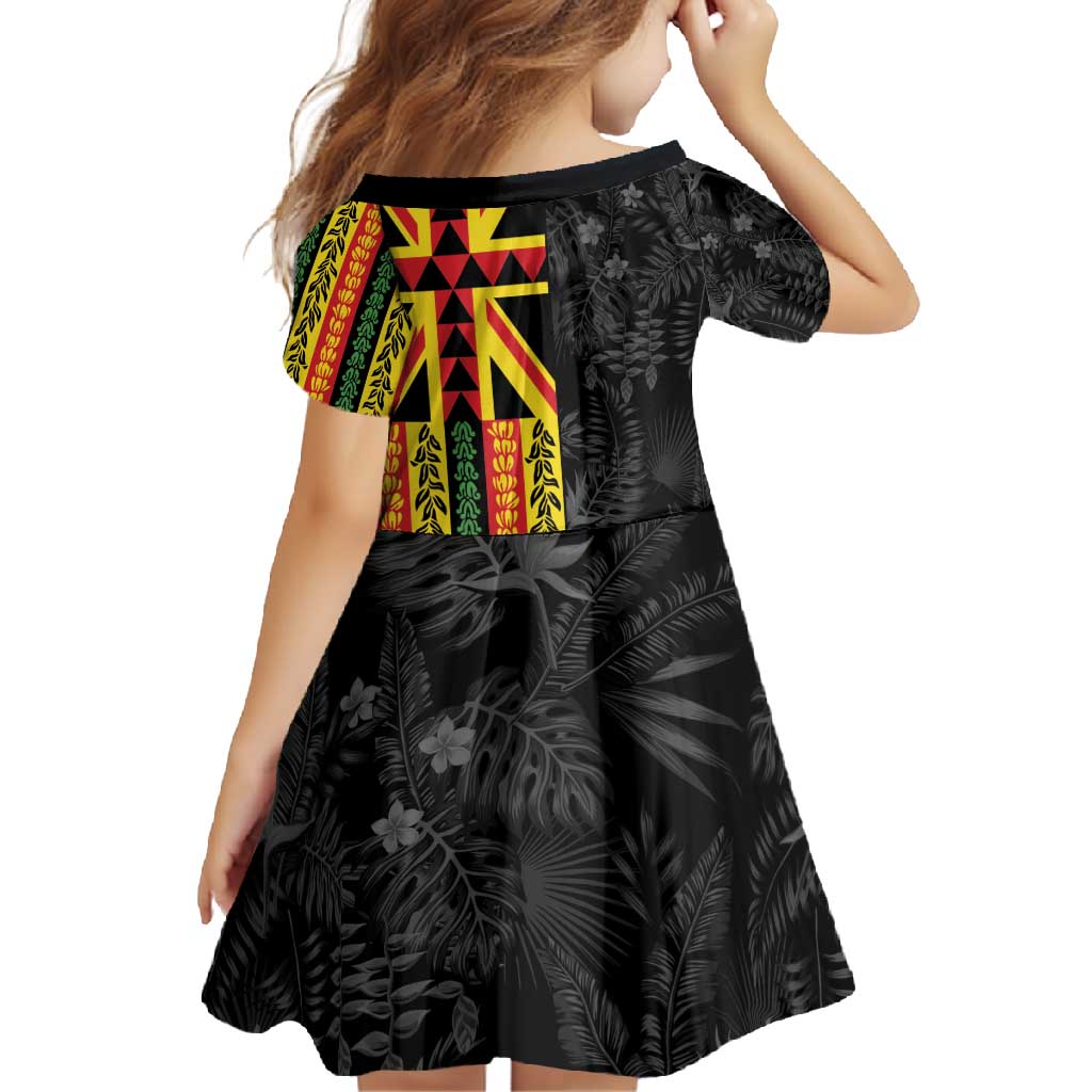 Hawaii Maoli Spirit Family Matching Summer Maxi Dress and Hawaiian Shirt Kakau Pattern With Flower Lei LT05 - Polynesian Pride
