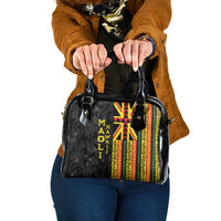 Hawaii Maoli Spirit Shoulder Handbag Kakau Pattern With Flower Lei - Polynesian Pride