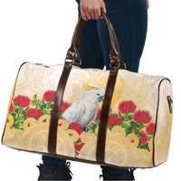 New Zealand Aotearoa Cockatoo Travel Bag Maori Pattern With Pohutukawa Flowers LT05 - Polynesian Pride