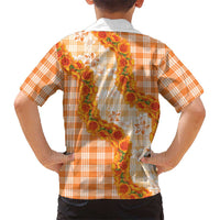 Orange Hawaii Palaka Hawaiian Shirt Hawaiian Ilima Lei