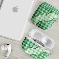 Green Hawaii Palaka AirPods Case Hawaiian Pikake Lei
