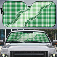 Green Hawaii Palaka Auto Sun Shade Hawaiian Pikake Lei