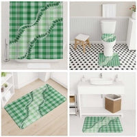 Green Hawaii Palaka Bathroom Set Hawaiian Pikake Lei